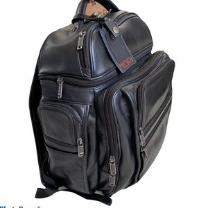 TUMI Leather Backpack